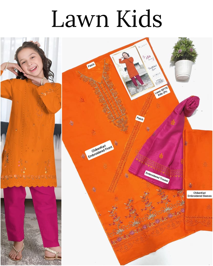 2PC EMB KIDS UNSTICHED