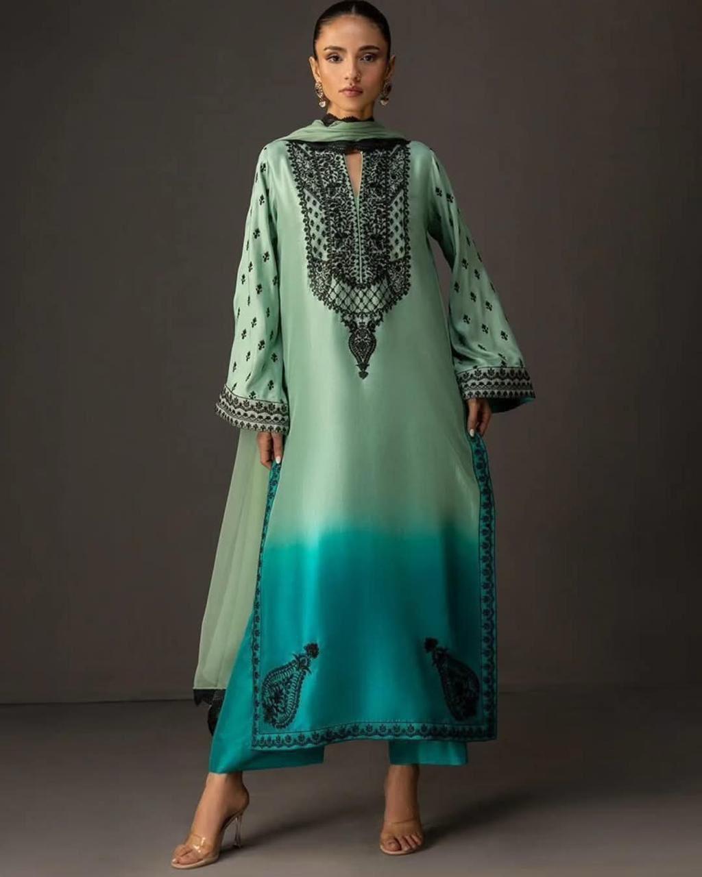 3 PC Silk Suit