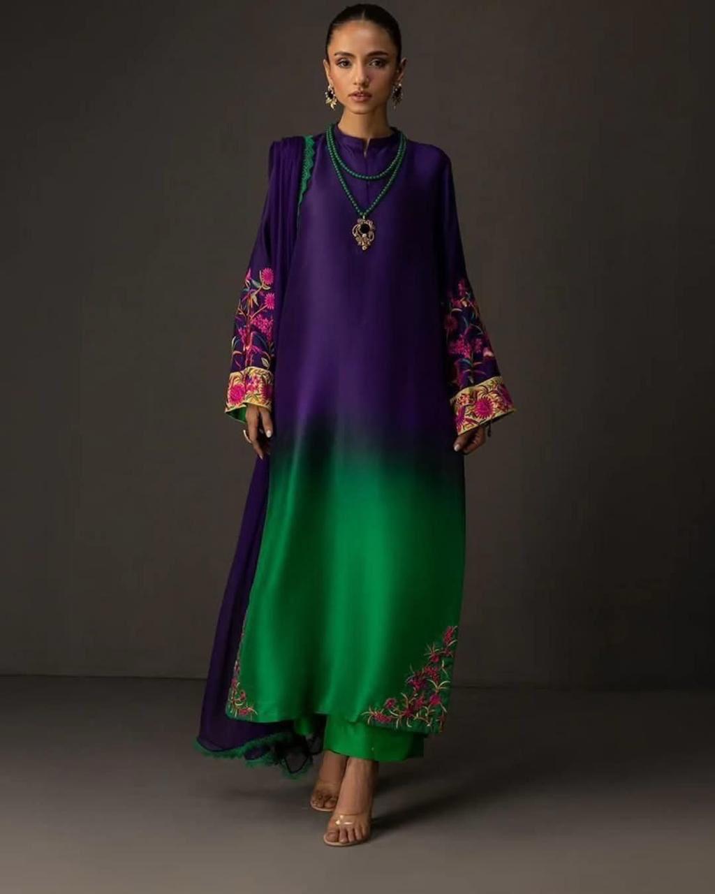 3 PC Silk Suit