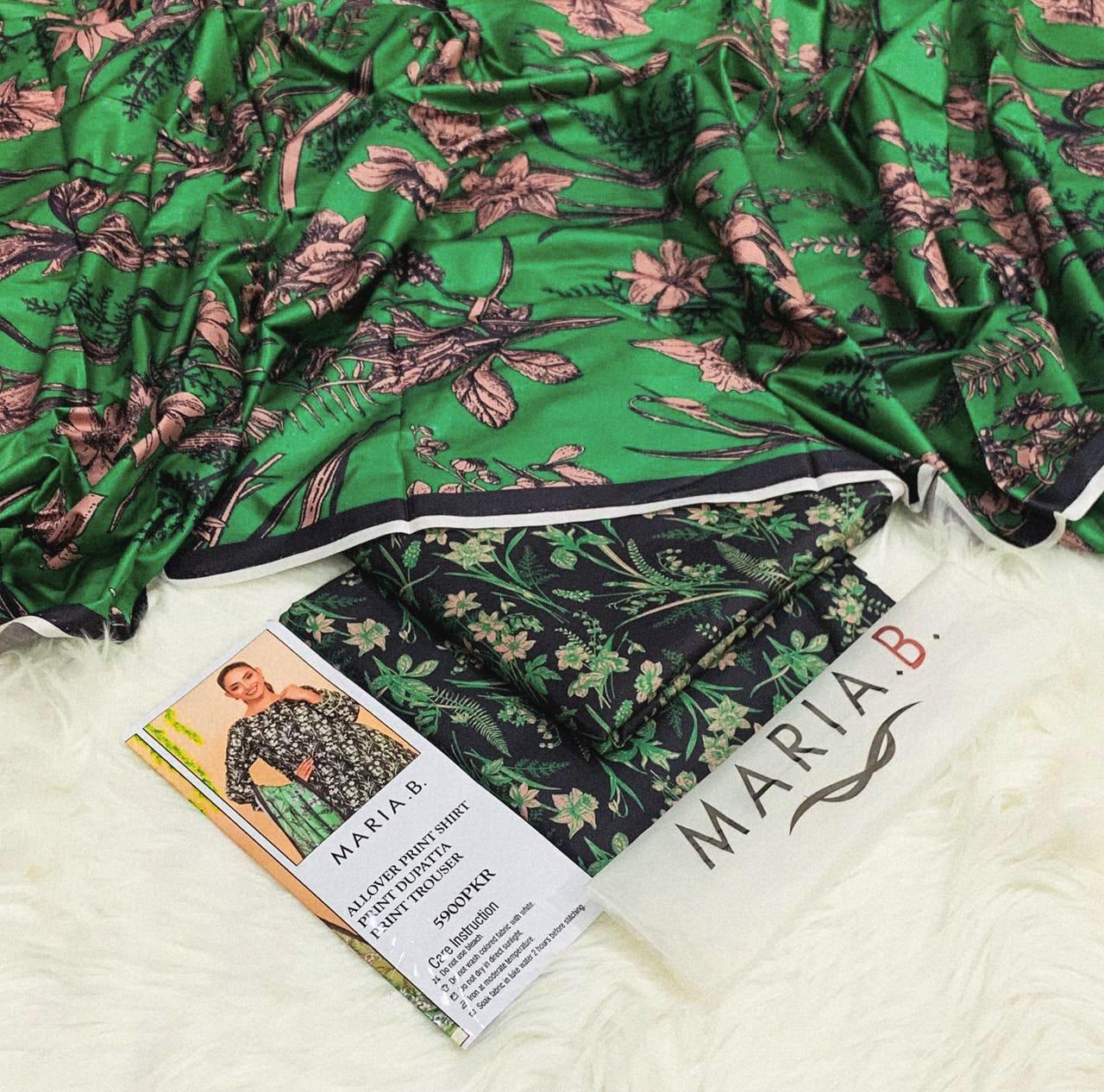 3PC Linen Digital Print Maria B