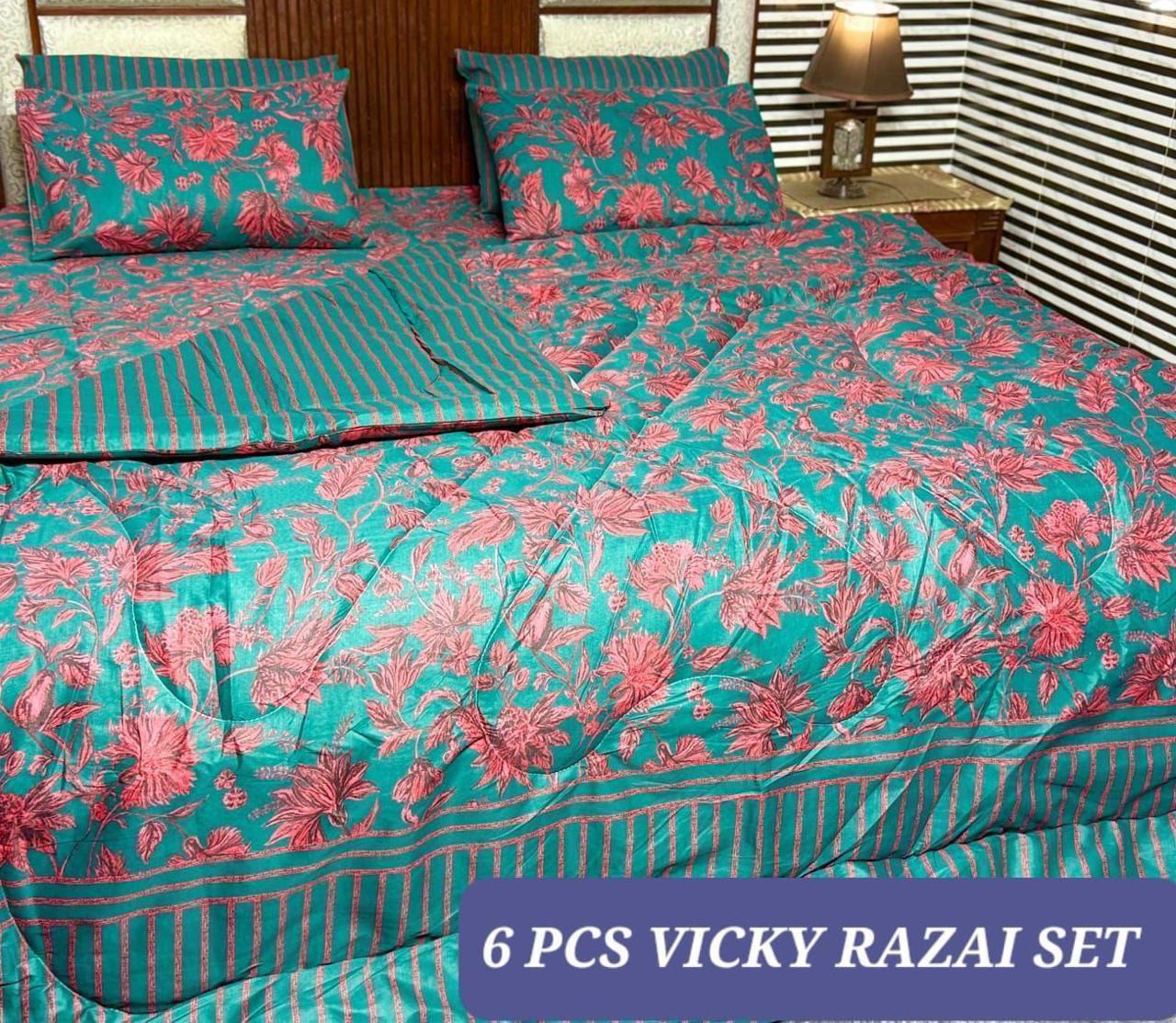 6pc vicky razai set