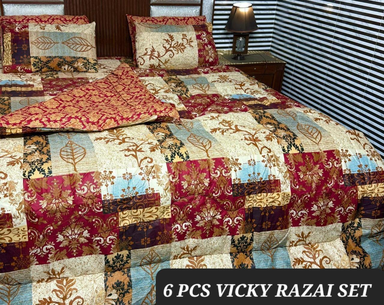 6pc vicky razai set