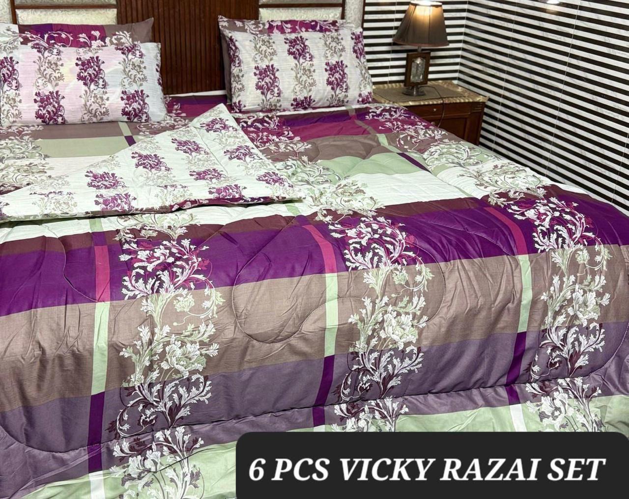 6pc vicky razai set