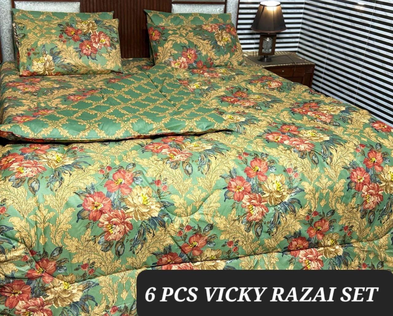6pc vicky razai set