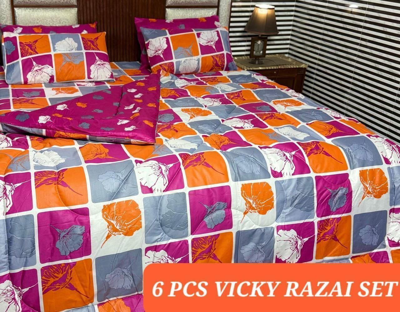 6pc vicky razai set