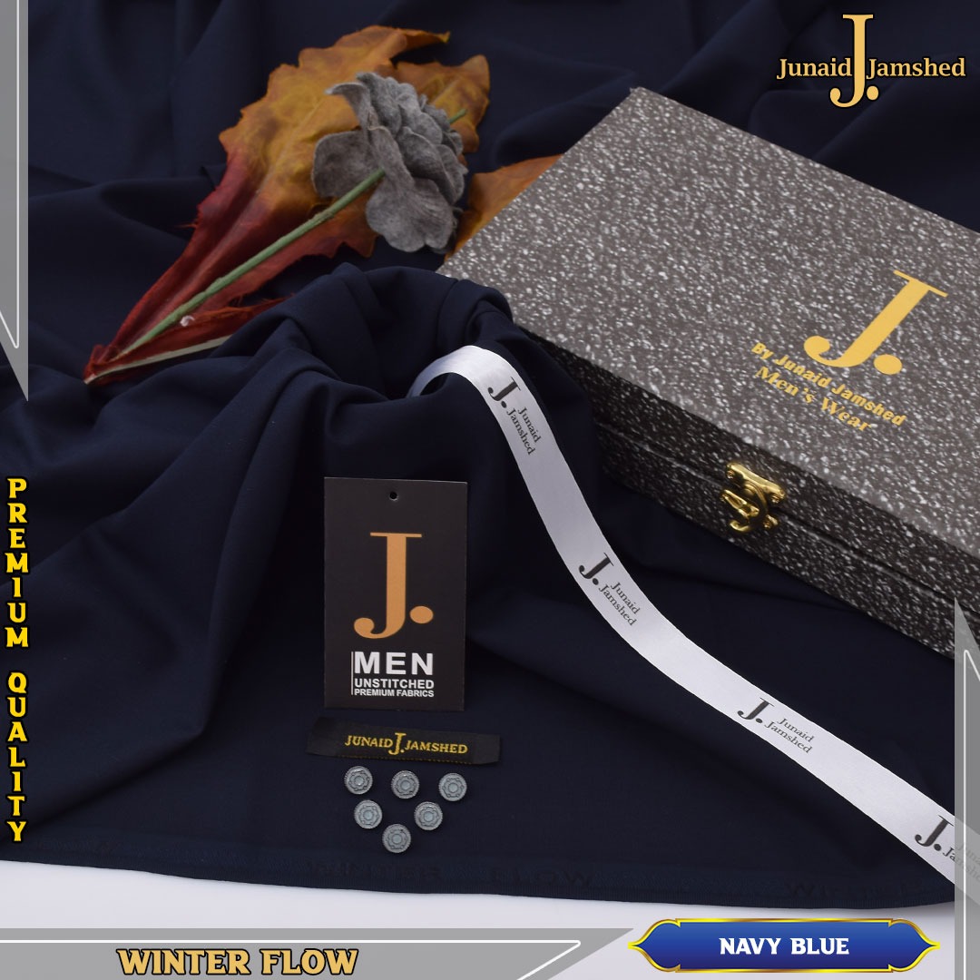 Men Winter Unstitched Suit Original Junaid Jamshaid