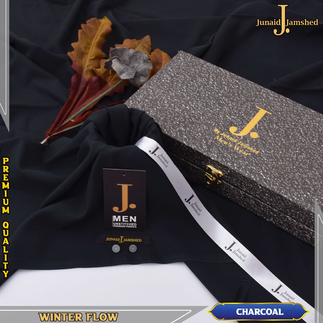 Men Winter Unstitched Suit Original Junaid Jamshaid
