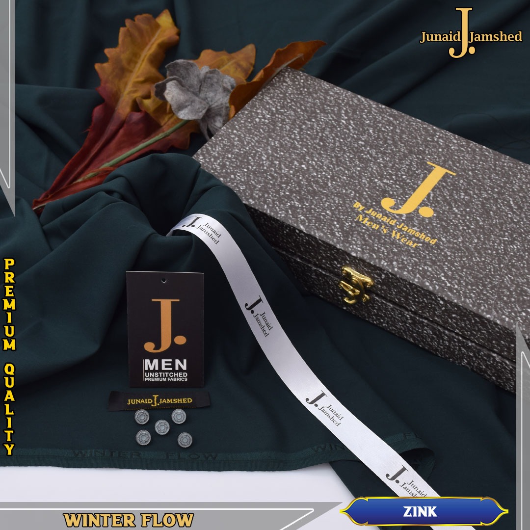 Men Winter Unstitched Suit Original Junaid Jamshaid