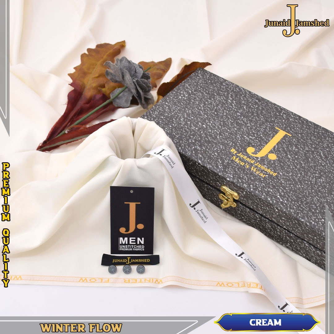 Men Winter Unstitched Suit Original Junaid Jamshaid