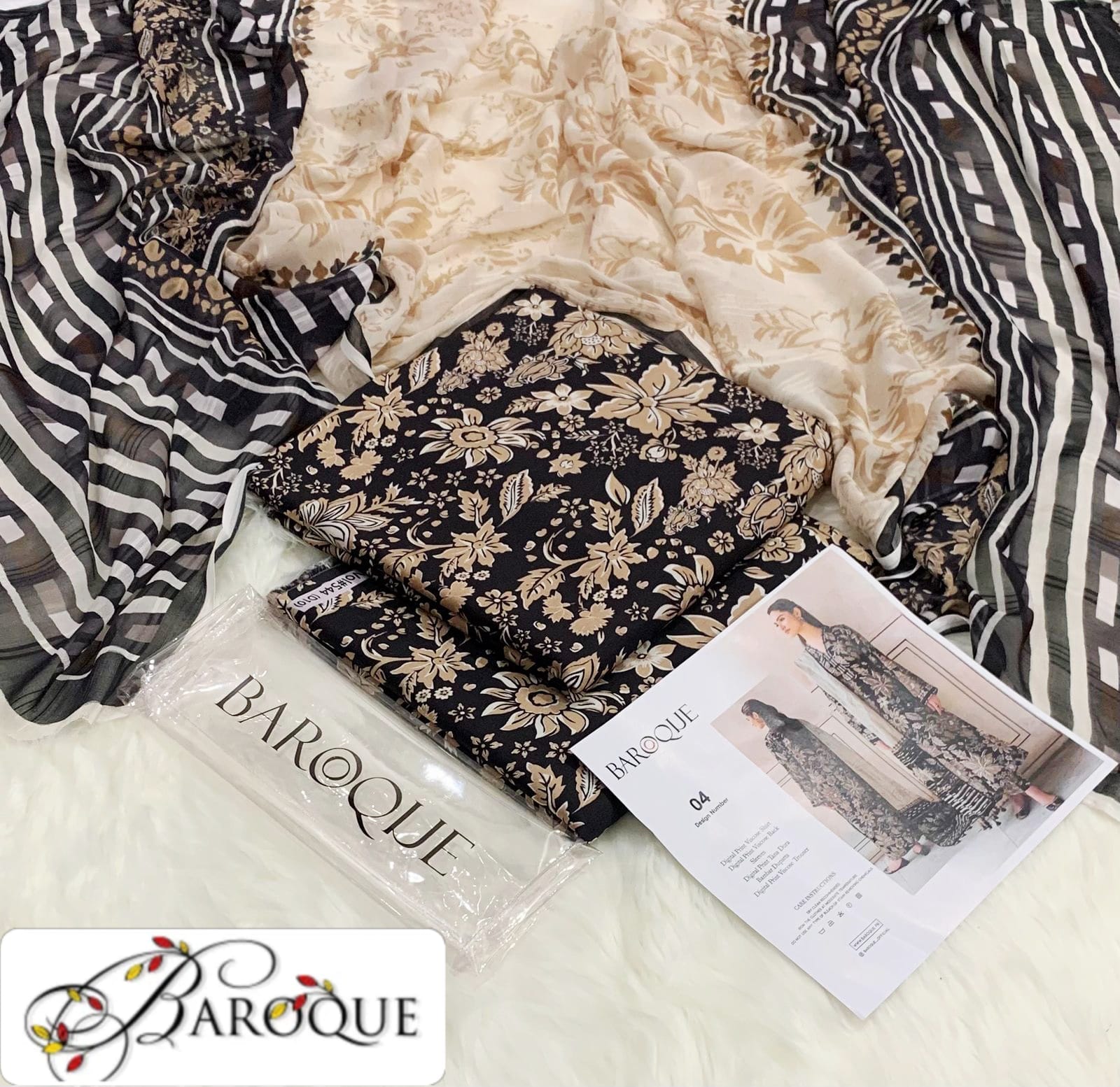 Viscose 3pc Printed