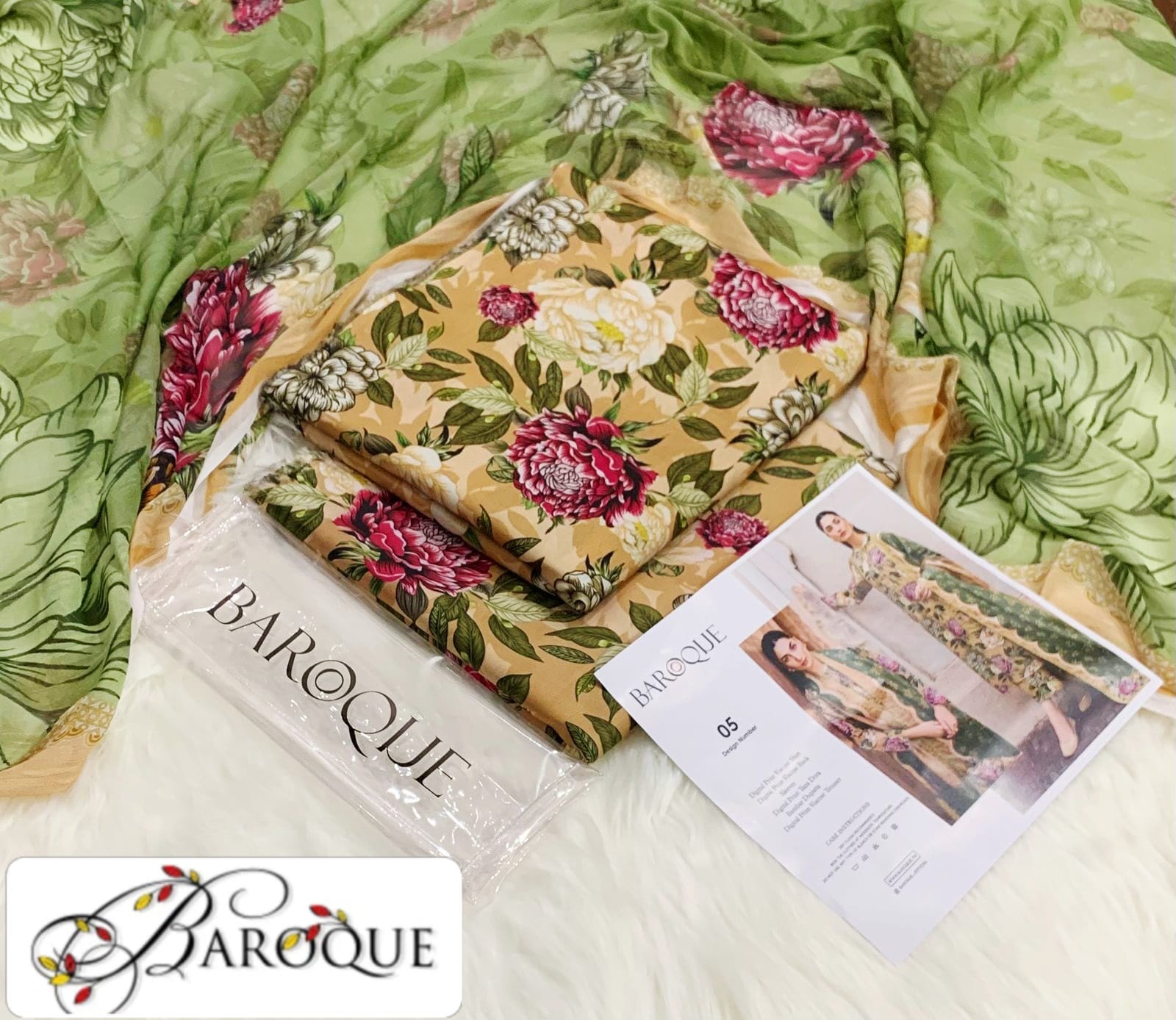 Viscose 3pc Printed