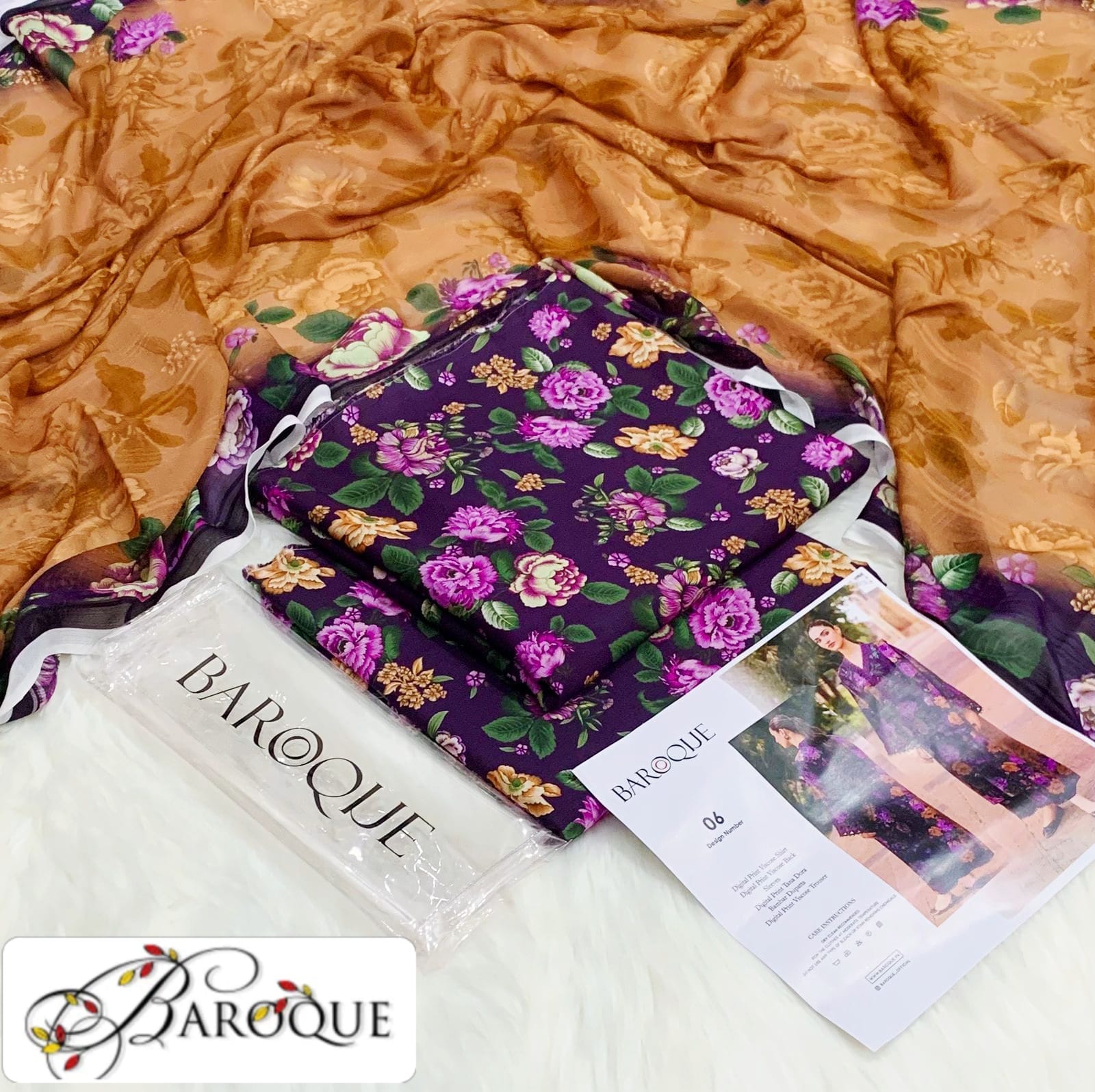 Viscose 3pc Printed