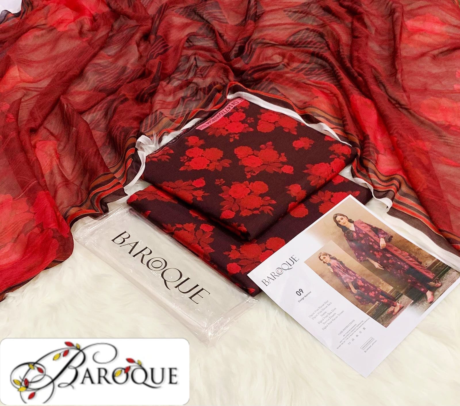 Viscose 3pc Printed