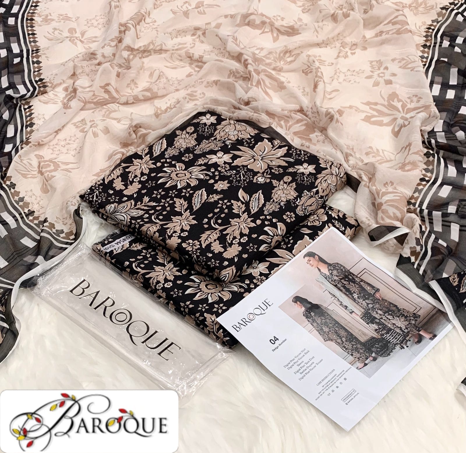 Viscose 3pc Printed