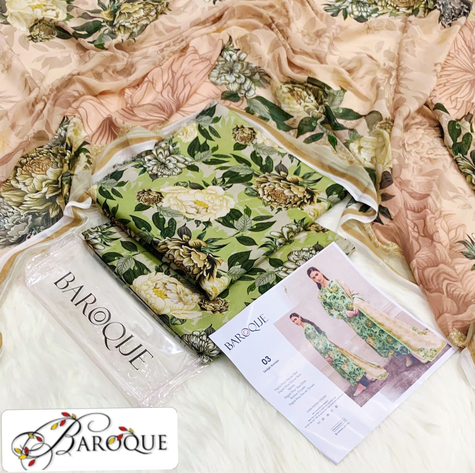 Viscose 3pc Printed