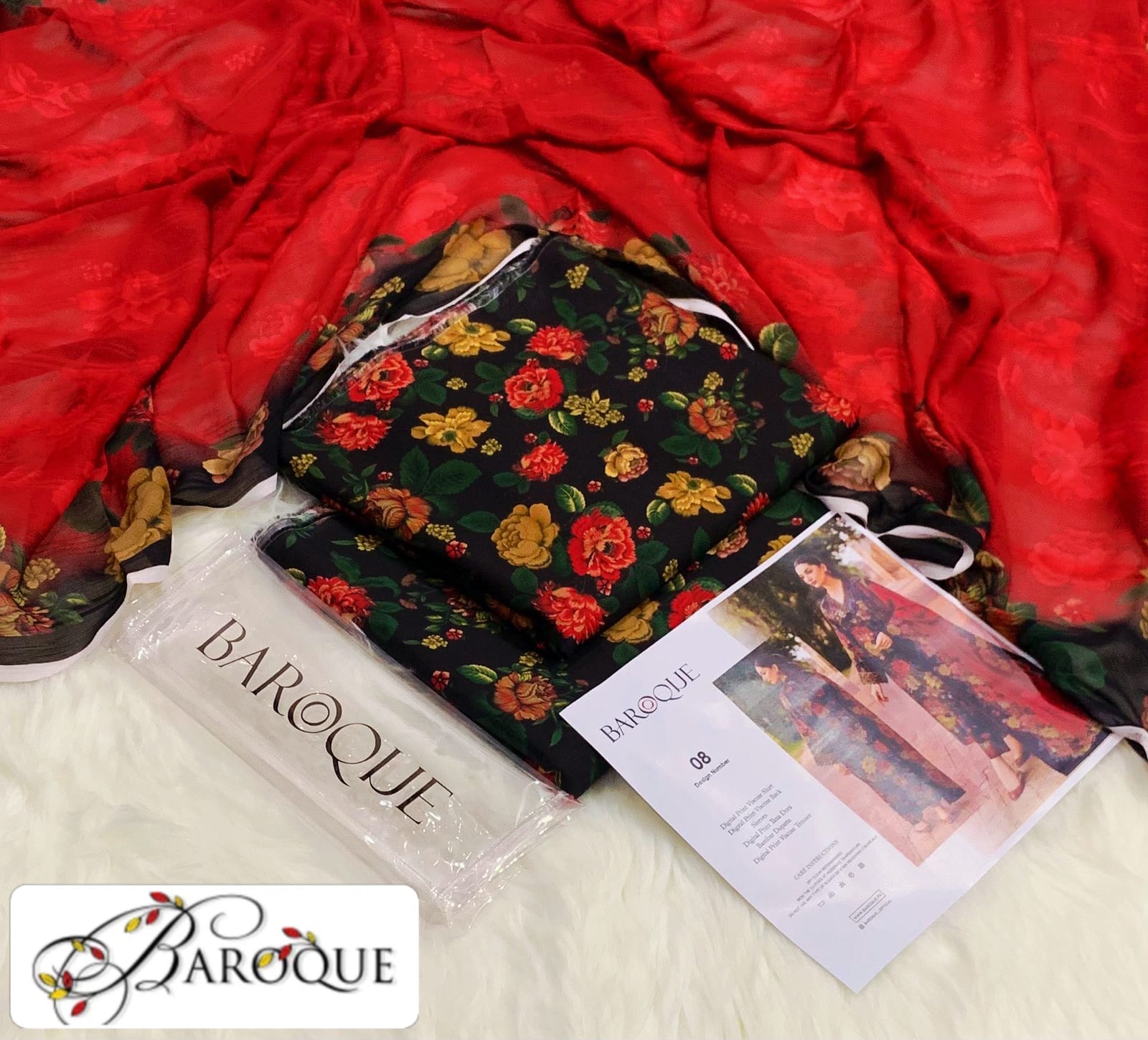 Viscose 3pc Printed